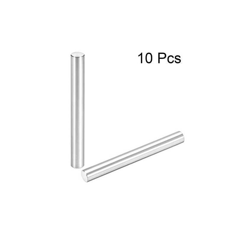 sourcing map pack of 10 Ground dowel pin 304 stainless