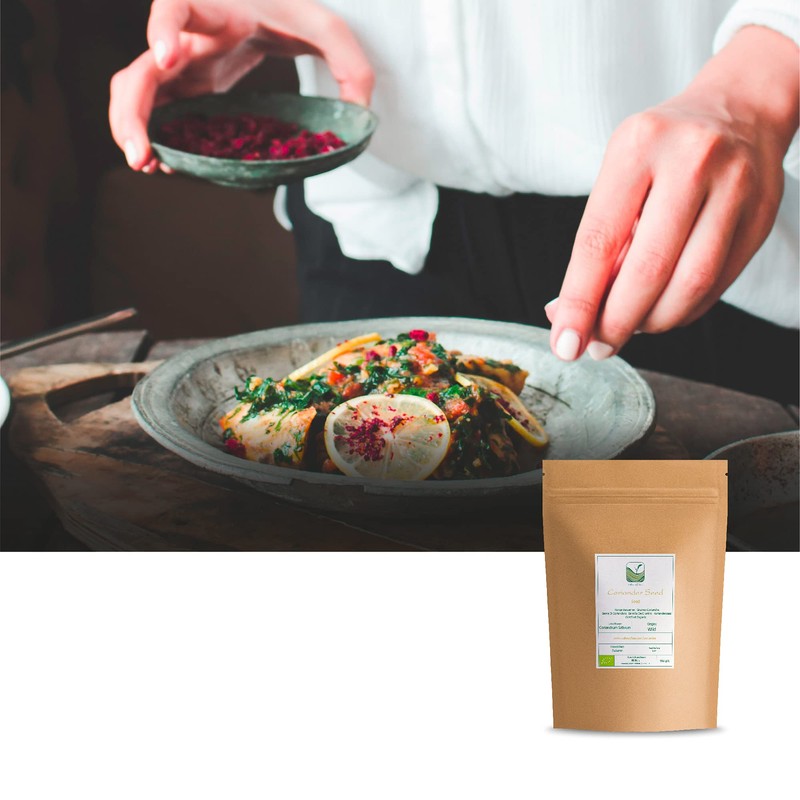 Coriander Seed Organic Gourmet Quality - Cilantro Seeds For Elevating