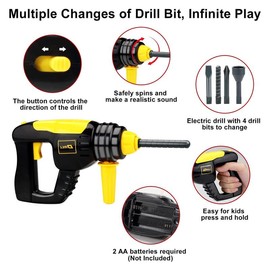 Kids Construction Tool Set, 1 Set Simulation Repair Electric Drill Screw Repair Tool Set, Educational Toy For Kids