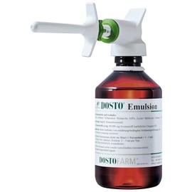 DOSTOFARM DOSTO Emulsion natürliches Oregno-Öl für Ferkel, Lämmer, Zicklein/Energieversorgung/Verdauungsstörungen - 2 x 250 ml + Dosierer