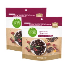 Simple Truth Freeze-Dried Cherries in Dark Chocolate, 5 oz (Pack of 2)