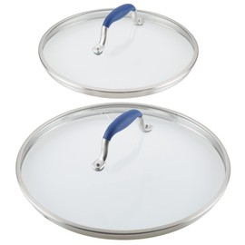 Anolon Advanced Home Glass Lid Set, 2 Piece, Indigo