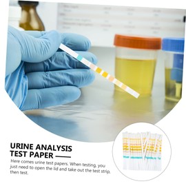 FRCOLOR 100pcs Urine Routine Test Strips Urine Testing Strip Testing Kit Test Strips for Ph Ketone Testing Strip Ph Test Strips Protein Testing Strips Urine Analyzer Paper Medical