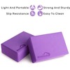 WHITECLOUDZ Yoga Blocks Set of 2 with strap - EVA