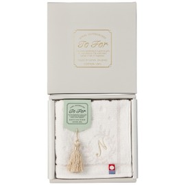 Stylem Takisada-Osaka Initial Towel Handkerchief, Imabari Towel, Gift, 9.8 inches (25 cm), Embroidery, Made in Japan, Gift, Petite Gift, Birthday, Gift, Mother's Day, New Life, Household Celebration,