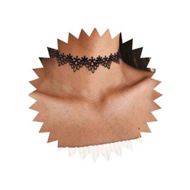 Aneneiceera Boho Hollow Lace Choker Necklace Black Flower Lace Choker Plain Black Lace Collar Necklace Short Black Floral Lace Necklace Gothic Tattoo Choker Necklace Jewelry for Women