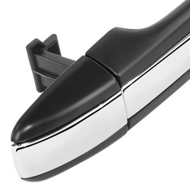Factory Style Rear Exterior Car Door Handle Compatible with Scion tC Subaru Forester Impreza Legacy WRX STI XV Avalon Prius Sienna Venza 2009-2014, Driver or Passenger Side, Primered Black / Chrome