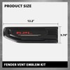 ALLGOOD Fender Vent Emblem Kit, Compatible with GMC Sierra 1500