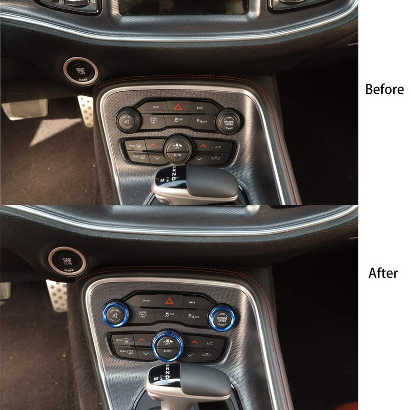 Keptrim AC Knobs Air Conditioner Switch Button for 2015-2020 Dodge