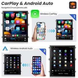 Car Radio for Cruze 2009 2010-2015: 10.4 Inch (2+64G) 1024 * 768 HD Touchscreen Car Stereo - Wireless Carplay Andriod Auto Mirror Link Backup Camera GPS FM SWC