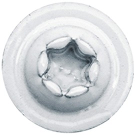 #8 x 2-1/2" Bronze Star Exterior Coated Modified White Truss Head - Cabinet Wood Screw Torx/Star Drive Head - Exterior Coated Torx/Star Drive Wood Screws - (Full Box 1500 Approx. Screw Count)