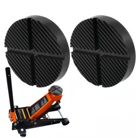 HJYDGJ 2 x Universal Car Jack Rubber Pad Trolley Jack Rubber Pad Car Jack Rubber Pad Lifting Platform Car Jack Rubber Mat Rubber Pad Jack Pads Rubber Block - Black