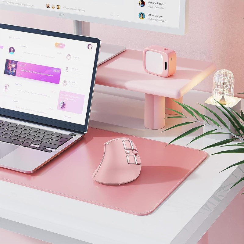 Vertical Mouse, Wireless Ergonomic Optical Mouse (BT 5.0 + Bluetooth