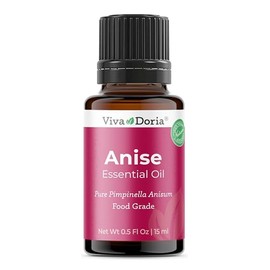Viva Doria Anise Essential Oil, 100% Pure, Natural, Anise Star Essential Oil, Undiluted, for Aromatherapy | Food Grade, 15 mL (0.5 Fluid Ounce)