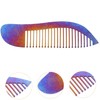 OHPHCALL Stylish Titanium Alloy Hair Comb Anti-static Portable Hairdressing Tool