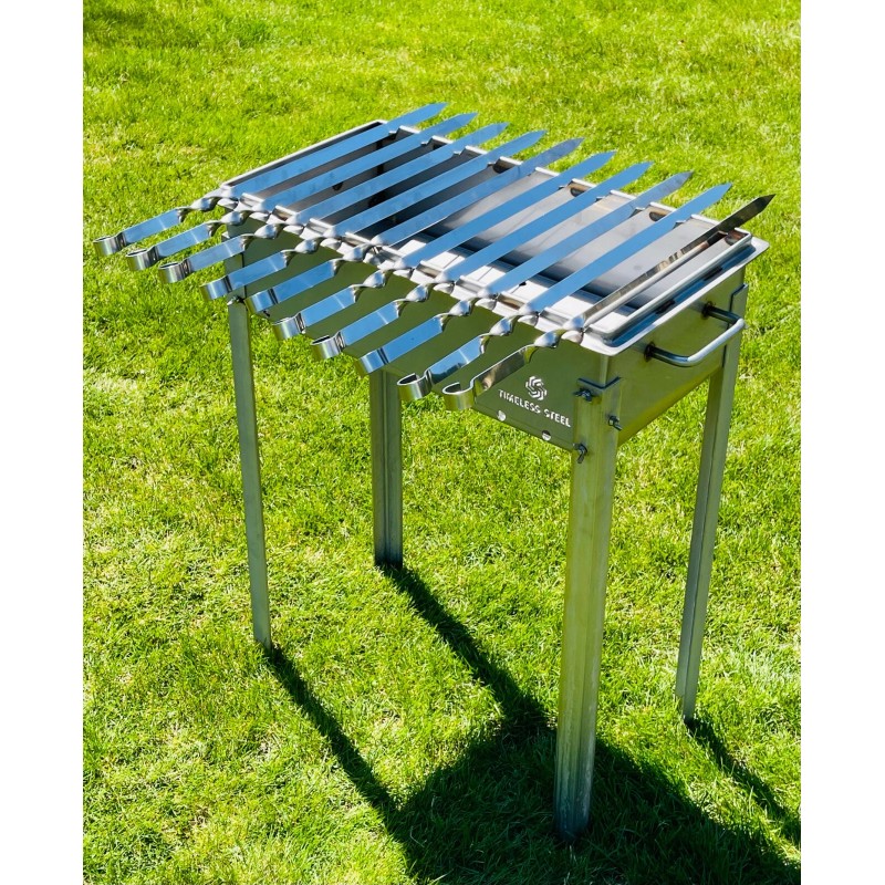 Timeless Steel 5 Pcs WIDTH 3/4" Heavy-duty Stainless Lula Kebab