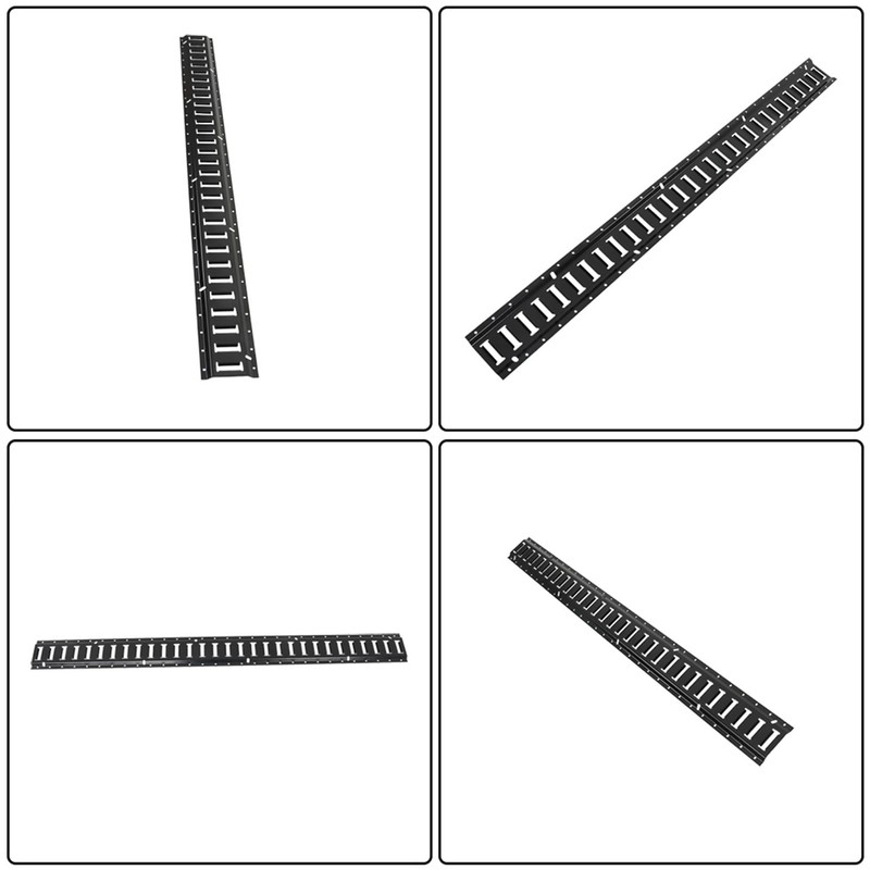 Silscvtt 4 PCS Powder Coated Black E Track Tie Down