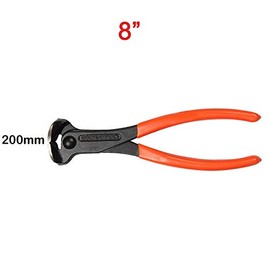 BE-TOOL Top Cutting Pliers 8" 200MM Wire Pliers Heavy Duty End Cutting Pliers for Pulling up Nails, Cutting and Bending Soft Wires