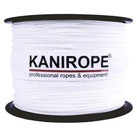 Kanirope® Polyester Rope Polyester Polybraid 1 mm 100 m White 12-Way Braided