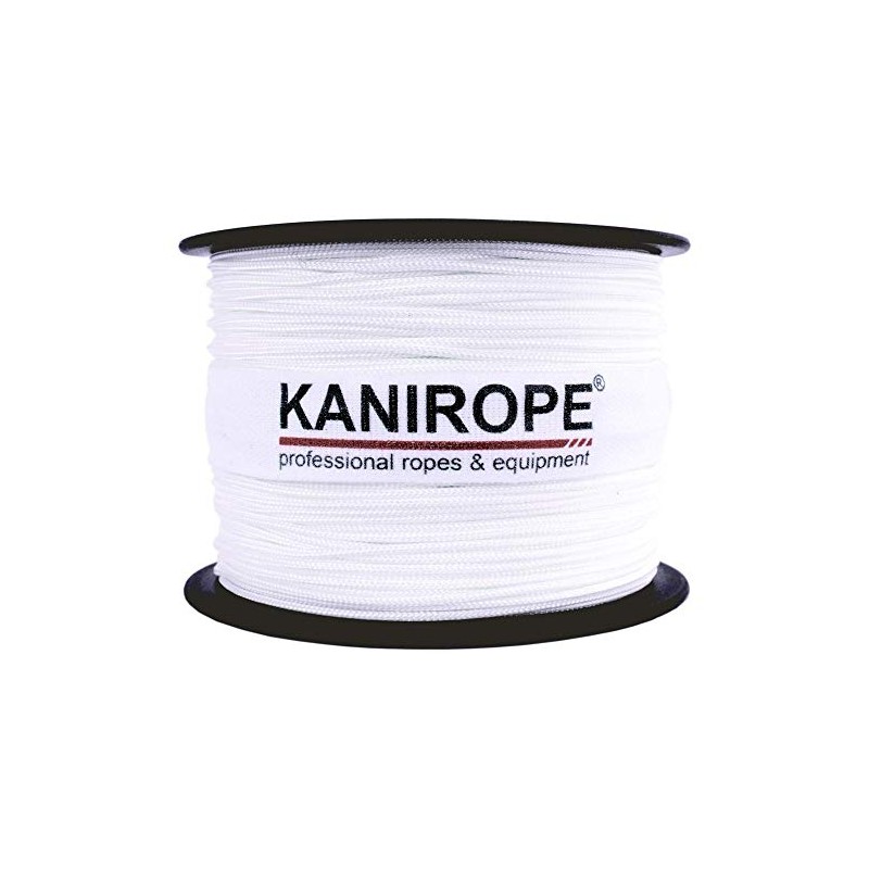Kanirope® Polyester Rope Polyester Polybraid 1 mm 100 m White