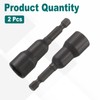 sourcing map 2Pcs 1/4" Hex Shank 13mm Magnetic Hex Socket