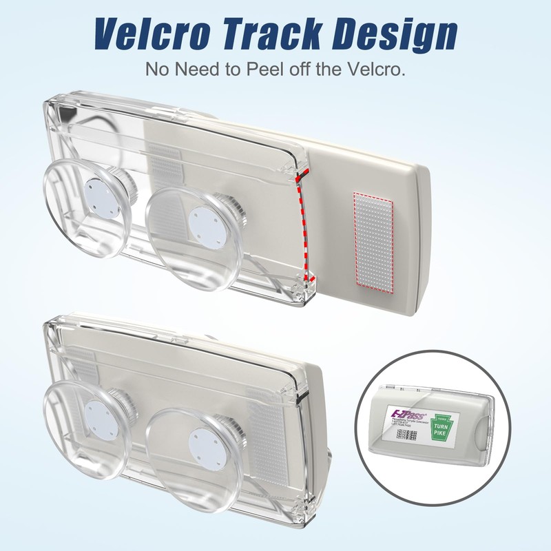 Zeyitian Ez Pass Holder Clear 1 Pack - Super Strong