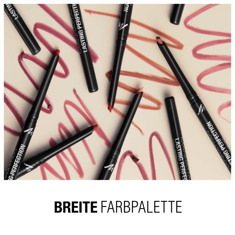 Manhattan Lasting Perfection Lip Liner Colour 45 Epic Burgundy Long-Lasting