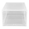 Shoe Storage Box Clear Acrylic with Magnet Front Door Stackable