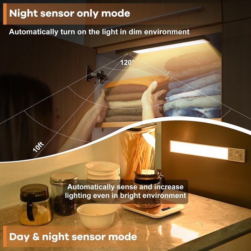 111 Dimmable Led Under Cabinet Lighting Wireless, 2800mAh Battery Operated,