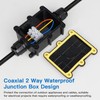Helunsi Waterproof IP68 External Junction Box, 2 Way Outdoor Junction