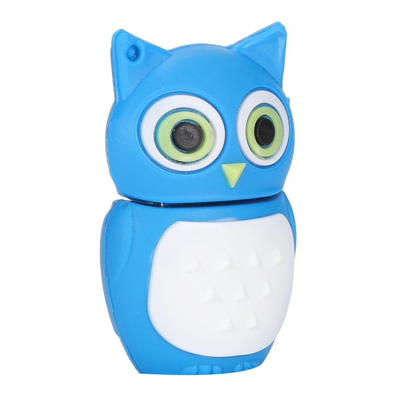 Cartoon U Disk Blue Owl Appearance High Speed Bulk Storage
