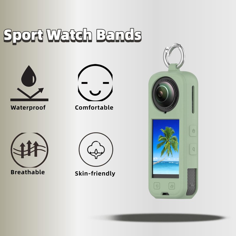 QHBAMD 3 Pack Compatible with Insta360 X5 Silicone Protective Case