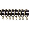Strong Metal Curtain Hanging Rings - 45MM Large Brass Pole
