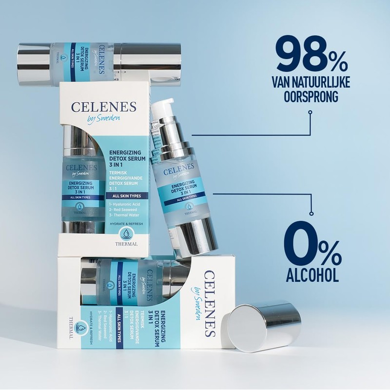 Celenes by Sweden Thermal Energizing Detox Serum 3-in-1 - Hyaluronic