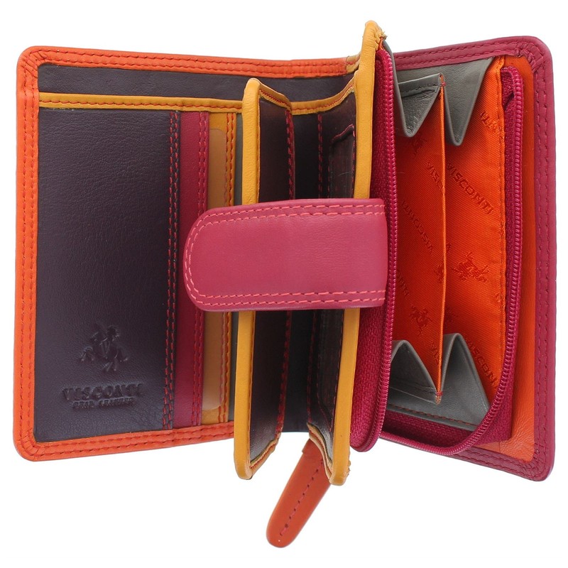 Visconti RB40 Ladies Soft Leather Multi Purses Purse & Purse,