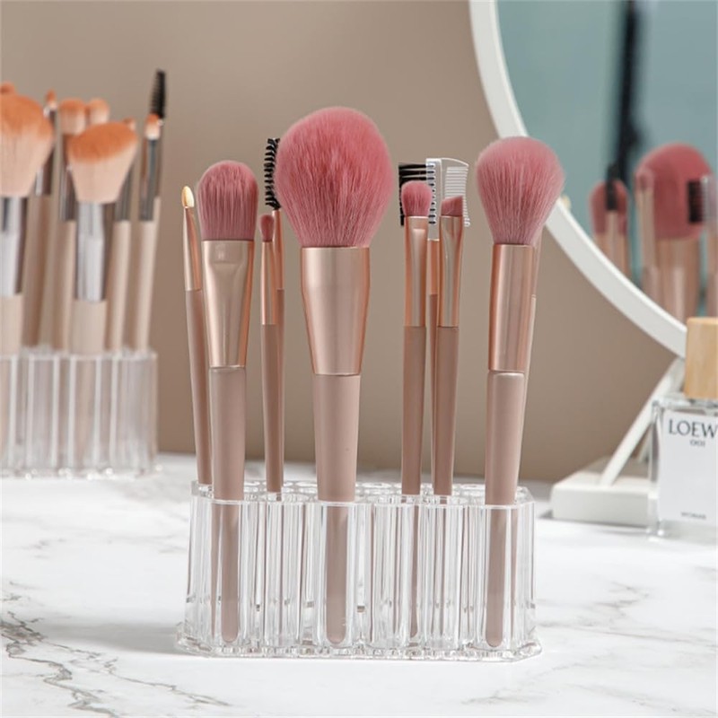 SITEDAN Makeup Brush Stand, Makeup Brush Case Storage 26 Cosmetic
