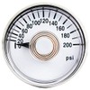 Rolair 200 PSI Air Compressor Gauge GA0125200 Back Rear Mount Replacement 1/8"
