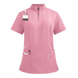 YUMERA Women's Scrub Set,Ultra-Thin Loose Multipocket V-Neck Scrubs Women Doctors Scrubs Top and Pants Soft Comforts Healthcare Tunics Workwear in Multicolors