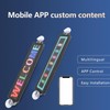 LED Scrolling Sign 12x72 Pixels 230x50mm Bluetooth APP Programmable LED