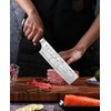 MOSFiATA 7” Nakiri Chef's Knife with Finger Guard, German High