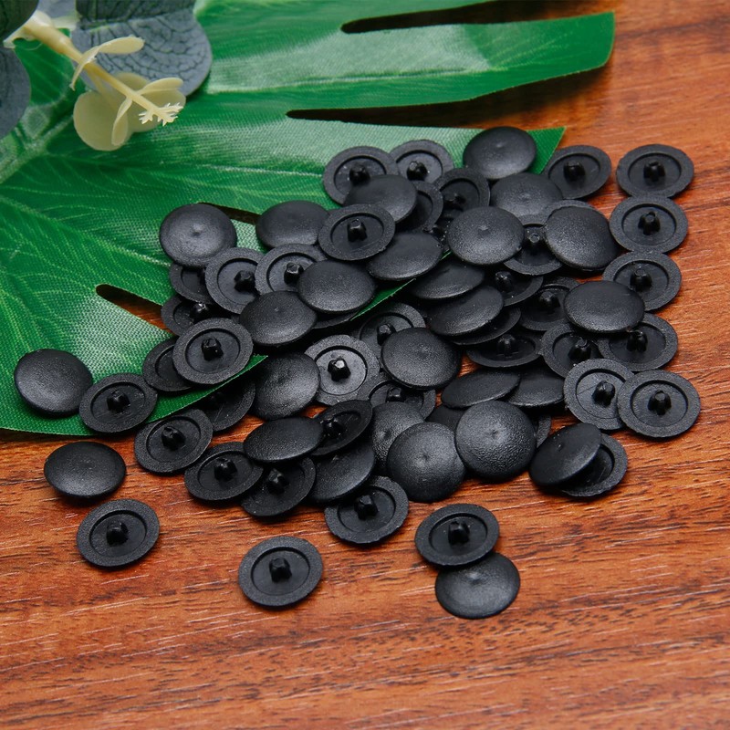 Moicstiy 500Pcs Plastic Screw Cap Covers, Self Tapping Decoration Screw