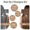Light Brown Hair Dye Shampoo, 3-in-1 Hair Color Shampoo for