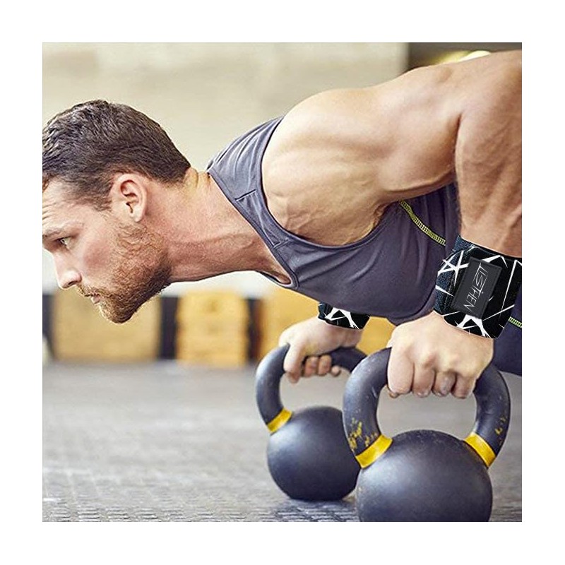 LISTHEN Gym Wrist Wraps for Weightlifting, Elastic Wrist Wraps with
