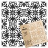 ISNA Reusable Plastic Stencil Tile / Moroccan Geometric / Floor