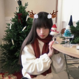 Christmas Holiday Deer Antlers Headband Christmas Hair Decoration Accessories for Girls Women Xmas Reindeer Antlers Headband Brown Deer Ears Headband Hairband Xmas Deer Dorns Hair Hoop Headband