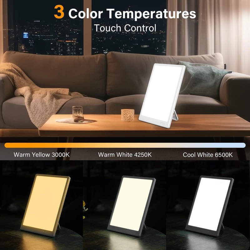 Bravmate Daylight Lamp 10000 Lux Daylight Lamp with 45° Adjustable