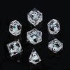 GU EI TE Liquid Core Resin DND Dice,Cat Style Polyhedral