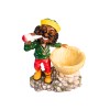 4.75" Small Rasta Jamaican Man Holding Bowl Polyresin Ashtray Decoration