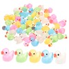 Outanaya 50pcs Luminous Miniature Duck Decorations for Party and Crafts