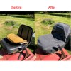 POWERWORKS Weatherproof Deluxe Riding Lawn Mower Seat Cover, Medium, Black